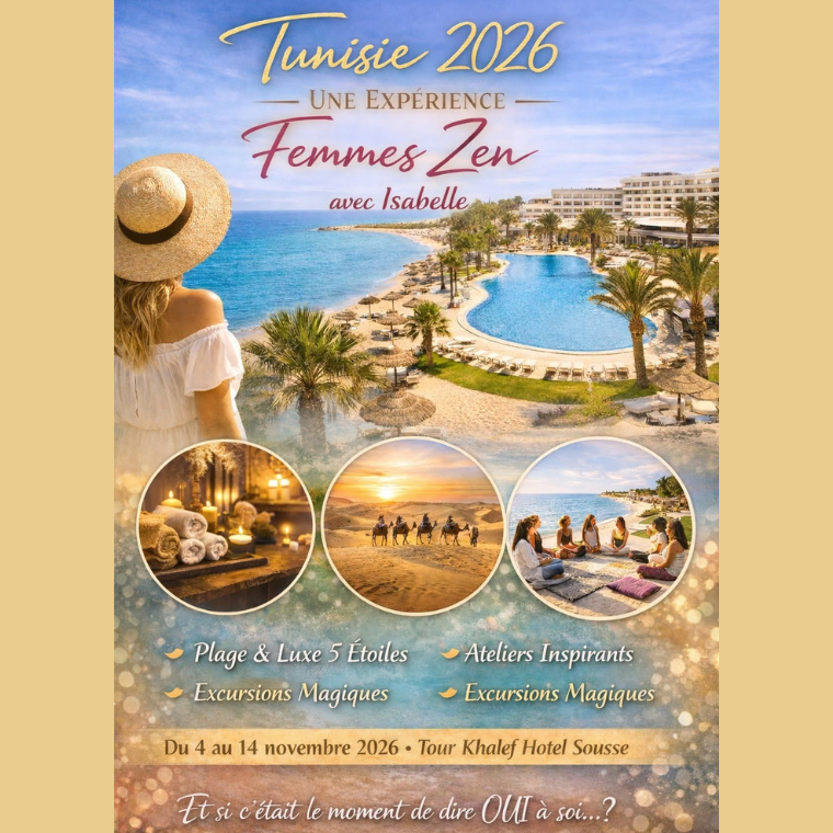Tunisie 2026 – Une expérience Femmes Zen avec Isabelle