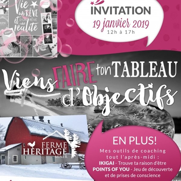 Atelier tableau d'Objectifs 2019