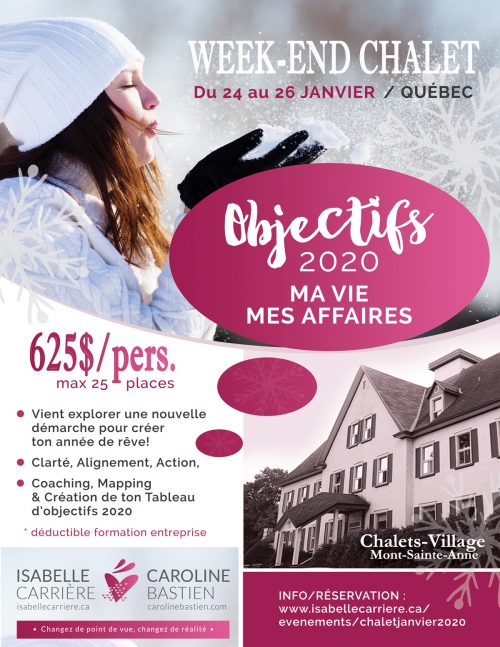 Objectif 2020 - Ma Vie/Mes Affaires