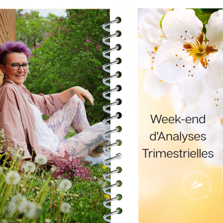 Weekend d’analyses trimestrielles printemps…
